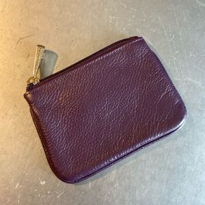 NWOT Plum Ora Delphine Change Purse